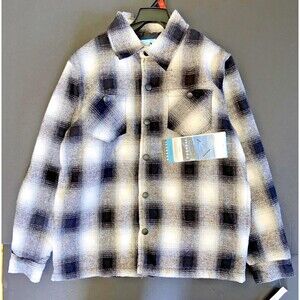 Iceburg Youth Boys Thermal Plaid Coat Jacket M 12/14 Brand New Plaid Pockets